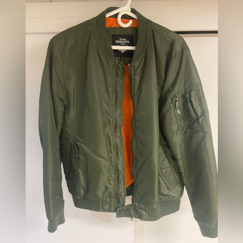 Brave Soul Bomber jacket size large